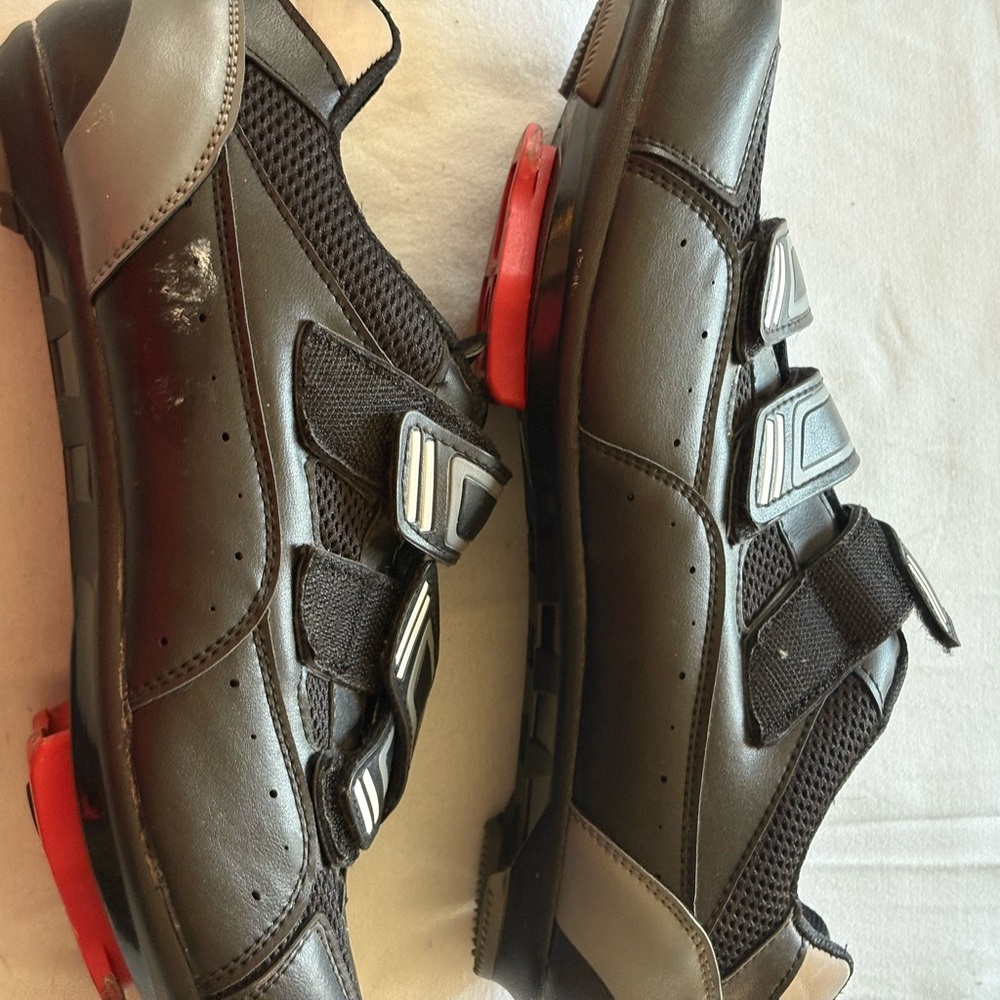 Black and Gray Cycling Shoes
